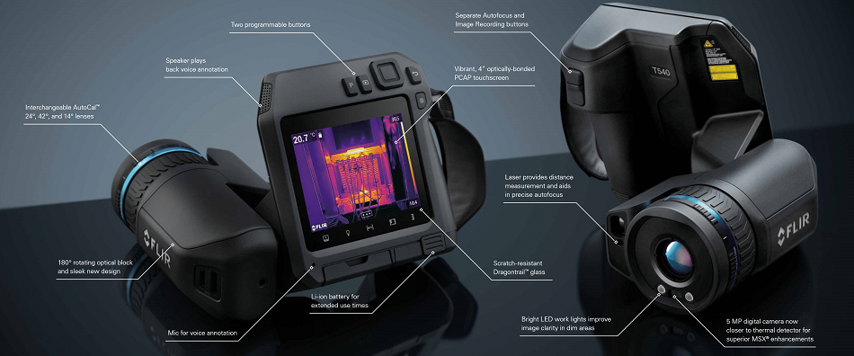 Flir T500系列--T540專(zhuān)業(yè)紅外熱像儀
